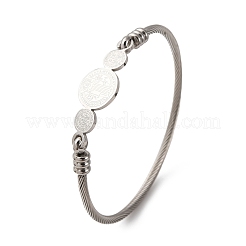 Браслеты из нержавеющей стали 304 для женщин&nbsp;LS-BJEW-K280-01P