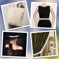 3 ярд ленты из полиэстера с кружевной отделкой&nbsp;OCOR-GF0005-17