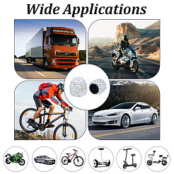 16 шт. колпачки для вентилей шин из полимерной глины и страз&nbsp;FIND-NB0006-71B