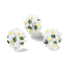 Бусины-шарики из полимерной глины со стразами и светом&nbsp;CLAY-U002-01F