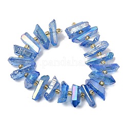 Гальванические природный кристалл кварца бусы пряди&nbsp;G-F800-F14