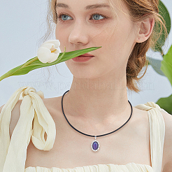 Изготовление ожерелья из 5 шнура из коровьей кожи&nbsp;MAK-UN0001-62