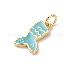 Подвески из латуни с эмалью в стойку&nbsp;KK-Z056-48G-01