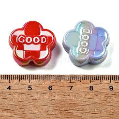 Непрозрачные акриловые бусины с УФ-покрытием&nbsp;PACR-Q005-05