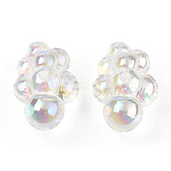 Уф-покрытие прозрачные акриловые бусины&nbsp;X-PACR-T007-36