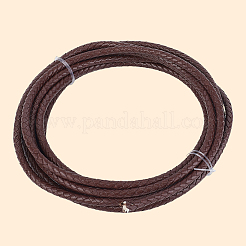 Плетеный кожаный шнур с сердечником&nbsp;WL-CL0001-01B