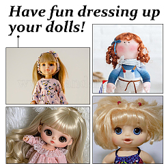 10 шт. 10 цвета высокотемпературное волокно короткая челка прическа кукольный парик волосы&nbsp;DOLL-DC0001-04