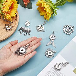 9 шт. 9 стильных литого сплава защелкивающиеся большие подвески&nbsp;FIND-GF0004-30