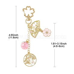 Подвесные брелки из сплава эмали&nbsp;HJEW-FS00052-04