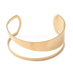 Браслеты-манжеты из нержавеющей стали 304&nbsp;BJEW-F521-01G