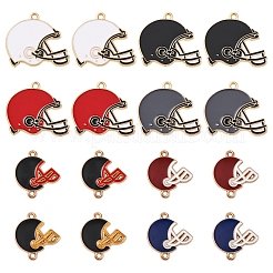 30 шт. 8 стиля эмалевых звеньев из сплава&nbsp;ENAM-FS0002-50