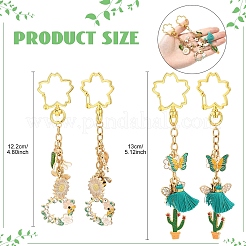 Подвесные украшения из сплава эмали&nbsp;KEYC-YW00219-01