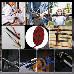 Ромбовидная лента из смеси хлопка и шелка для ручки&nbsp;OCOR-WH0085-71B