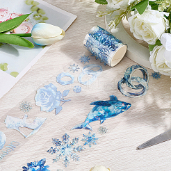 Снежинка узор планировщик наклейки клейкая лента для животных&nbsp;DIY-WH20082-03