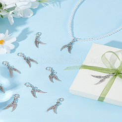 30 шт. подвеска из сплава в виде крыла ангела&nbsp;HJEW-LP00001