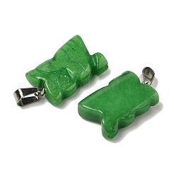 Крашеные натуральный белый нефрит подвески&nbsp;G-B127-09P-02