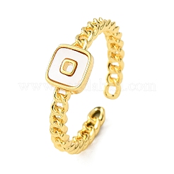 Латунные кольца-манжеты с открытой оболочкой для женщин&nbsp;RJEW-K309-38G