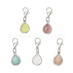 Подвеска-капля из натурального кварцевого кристалла&nbsp;HJEW-JM03320