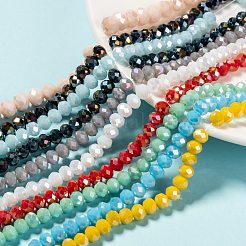 Стеклянные бусины с гальваническим покрытием &nbsp;EGLA-X0007-01E-6mm