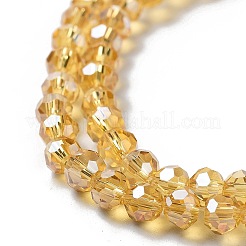 Гальванические стеклянные бусины&nbsp;LS-EGLA-R015-4mm-30