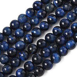 Нити из натурального тигрового глаза класса B G-F591-18-8mm-01