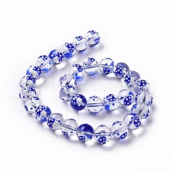 Стекло с эмалевыми бусинами&nbsp;LAMP-P058-01E