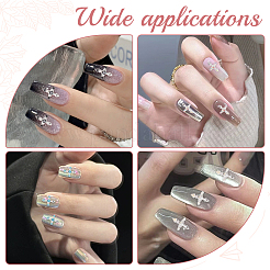 36 шт. 6 стиля крестообразных кабошонов из сплава со стразами&nbsp;MRMJ-CP0001-30S