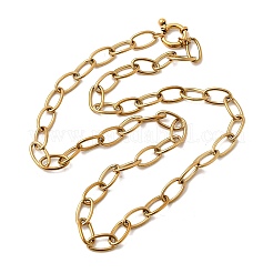 Женские ожерелья-цепочки из нержавеющей стали 304 с пружинными застежками&nbsp;NJEW-Z091-09G