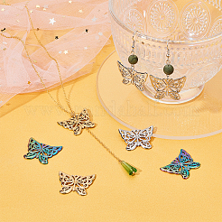 18 шт. подвески из нержавеющей стали 304 двух цветов&nbsp;STAS-DC0010-90