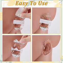 140 шт. 2 вида водонепроницаемых наклеек на уши из искусственной кожи для младенцев&nbsp;AJEW-GA0008-18B