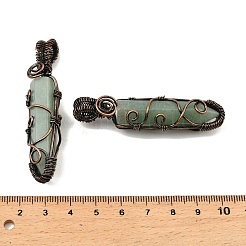 Естественный зеленый авантюрин подвески&nbsp;G-K338-28R-05