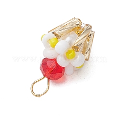 Подвески-кексы из стеклянных бусин&nbsp;PALLOY-MZ00581-06