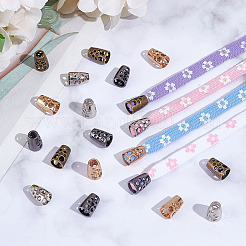 80 шт. 4-цветные литые наконечники для шнура&nbsp;FIND-GA0005-24