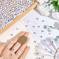 1400 шт. 3 вида акриловых бусин с горизонтальными отверстиями&nbsp;MACR-PA0001-32