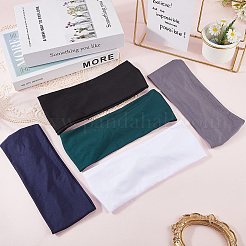 5 шт. эластичные повязки для головы для упражнений из пряжи 5% полиэстера и 95% спандекса двух цветов&nbsp;OHAR-CY0001-12