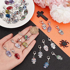 2 комплект подвесных украшений из эмалевого сплава&nbsp;HJEW-AR0001-15