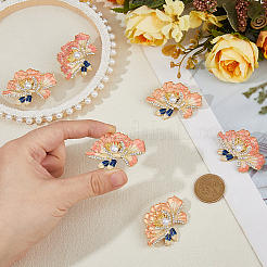 6 шт. эмалевые булавки в виде цветка пиона&nbsp;JEWB-FH0002-10