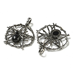 Природные подвески обсидиана&nbsp;G-P547-05AS-11