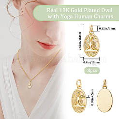 8шт латунные подвески&nbsp;KK-BBC0010-80