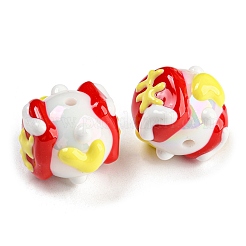 Ручная роспись акрилом с эмалевыми бусинами&nbsp;MACR-K354-12