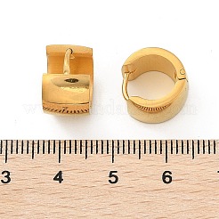 Серьги-кольца из нержавеющей стали 304 с эффектом полировки&nbsp;EJEW-M001-29B-G