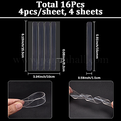 4 лист овальных самоклеящихся накладок на дверные ручки&nbsp;AJEW-SP0004-11C