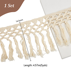 5 ярд хлопчатобумажной ленты с кисточками&nbsp;OCOR-GA0002-63