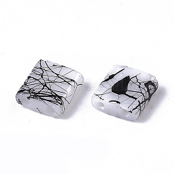 Строковые стеклянные бусины на 2 отверстие&nbsp;LS-X-SEED-S023-43C-01