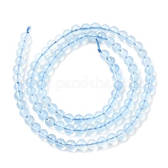 Природные Аквамарин бисер нитей&nbsp;G-G344-A07-4mm