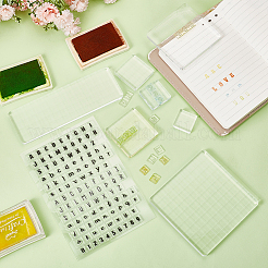 7 шт. набор инструментов для штамповки квадратных и прямоугольных акриловых штампов&nbsp;DIY-OC0012-70