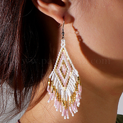 106 г набор из двух видов матовых непрозрачных стеклянных бусин&nbsp;SEED-GO0001-11A