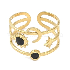 Кольца-манжеты из нержавеющей стали 304 с ионным покрытием (IP)&nbsp;RJEW-L107-037G-02