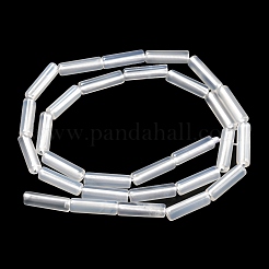 Натуральный белый агат бисер нитей&nbsp;G-G006-A07-01