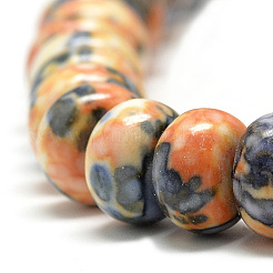 Синтетический океан белого нефрита бисер пряди&nbsp;G-S257-5x10mm-12